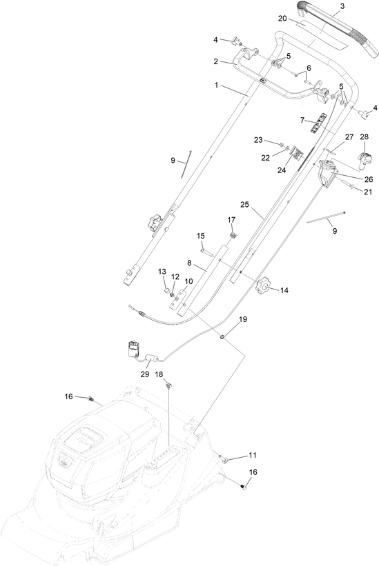 hayter 373A handle bars