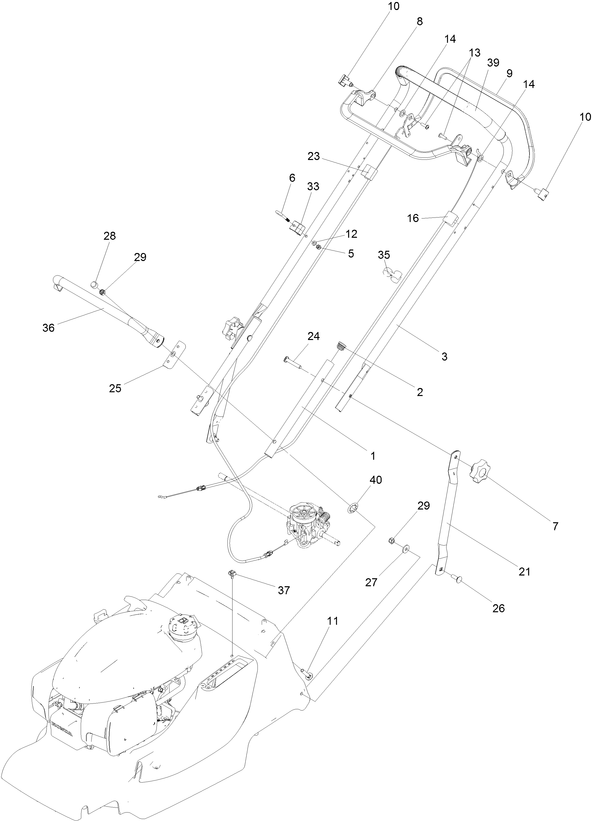 Hayter 379B handlebars