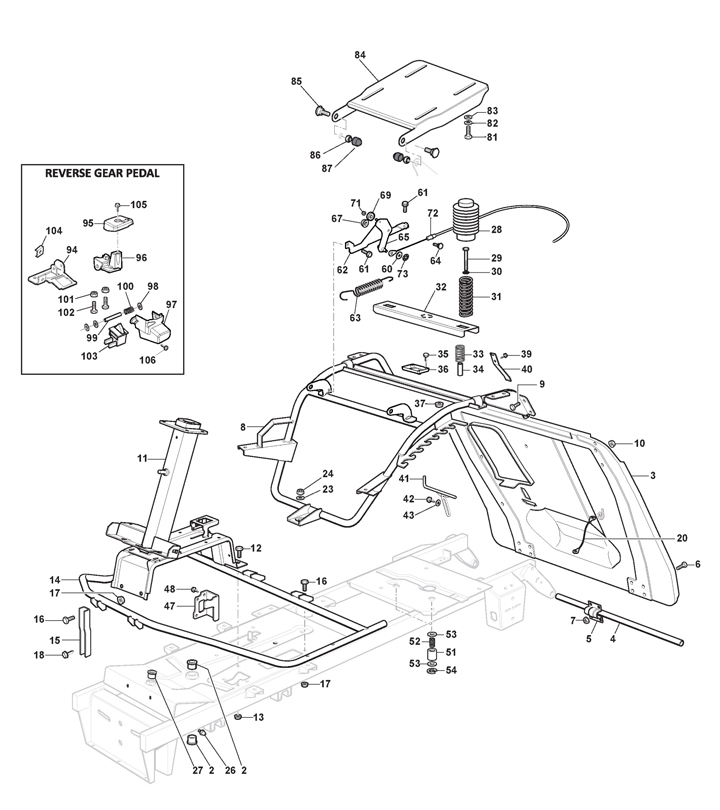 Mountfield 1328H Frame