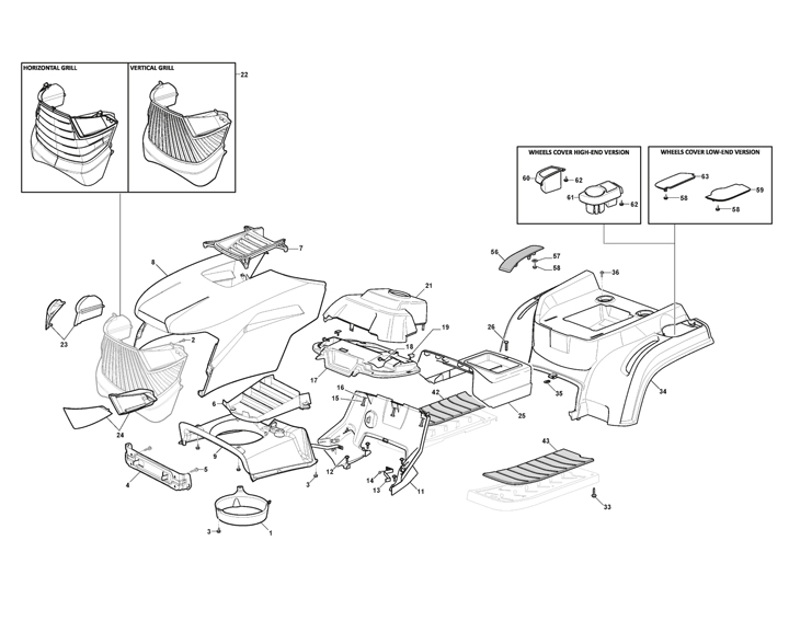 Mountfield 1538H Bodywork