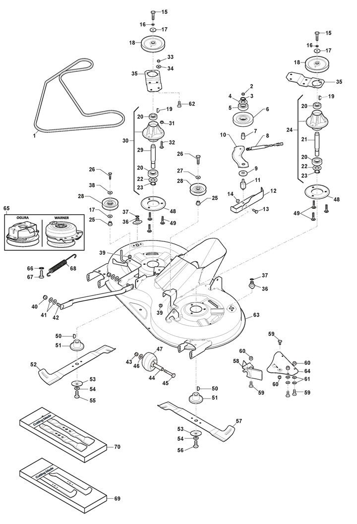 Mountfield 1538H Cutting Plate