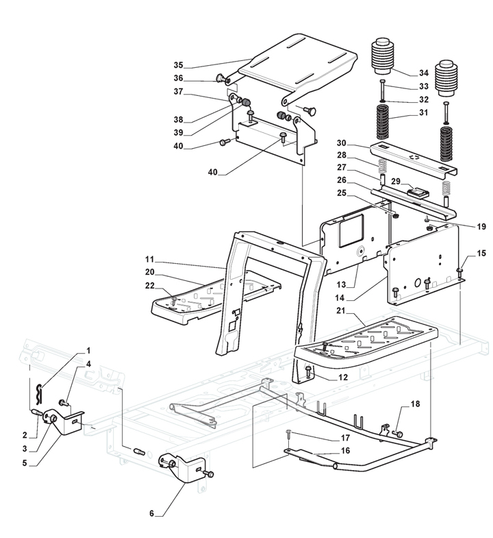 Mountfield 1538M-SD Frame