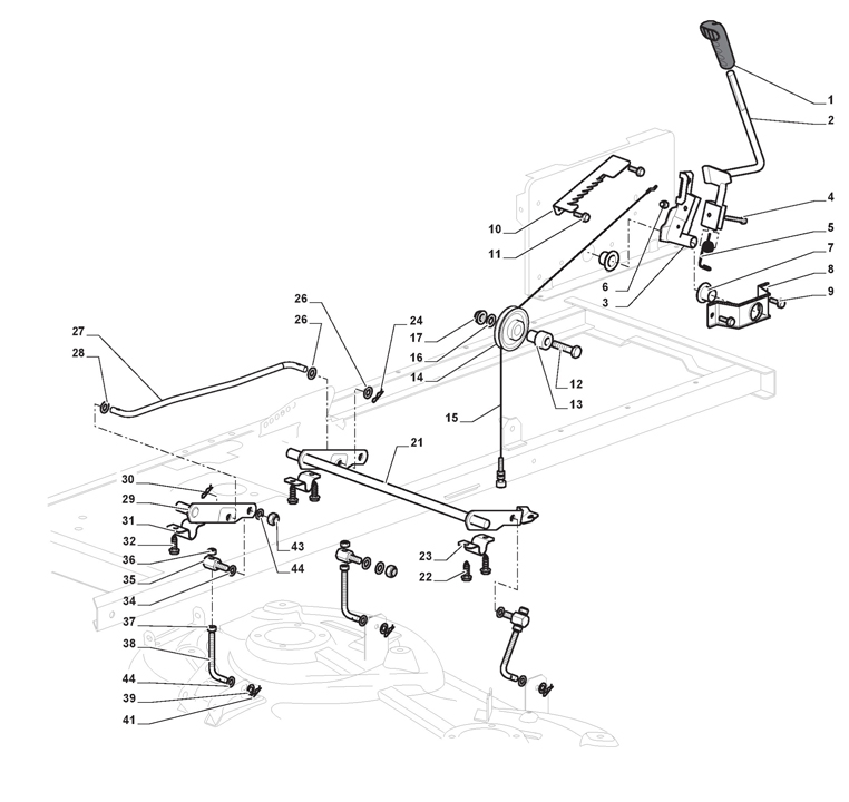 Mountfield 1643H-SD Cutting Plate Lifting