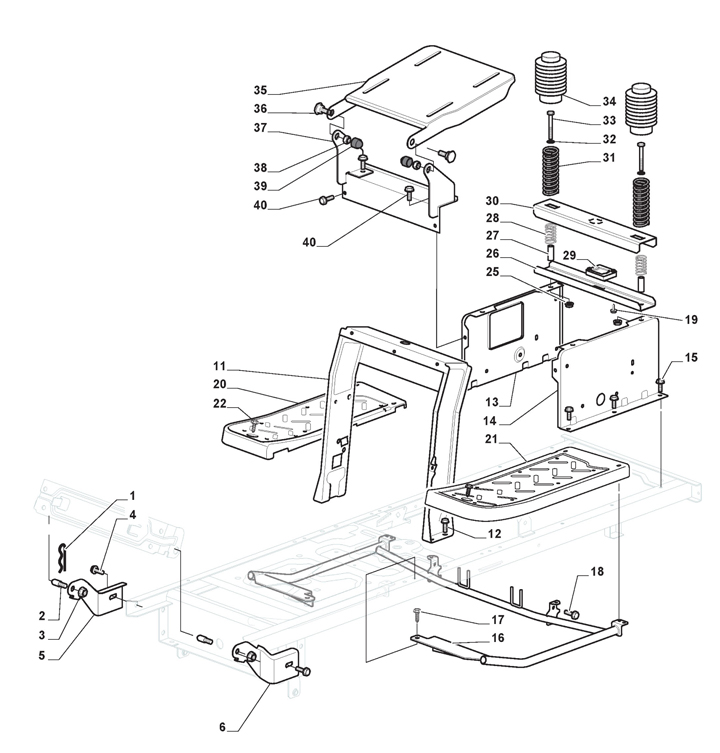 Mountfield 1643H-SD Frame