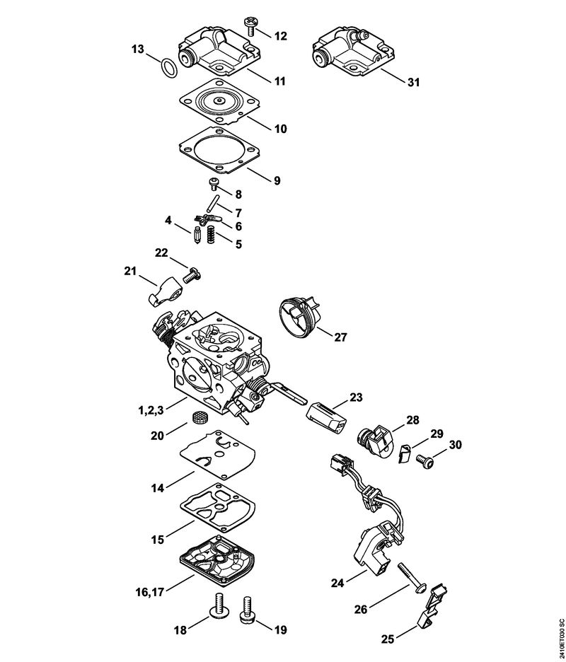 Carburetor C1Q-S275, C1Q-S276, C1Q-S277