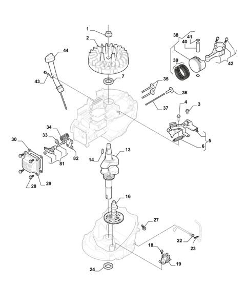 118551484/0 CRANKSHAFT | Lawn & turfcare machinery parts