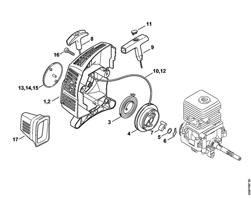 Stihl FS38 - Rewind Starter