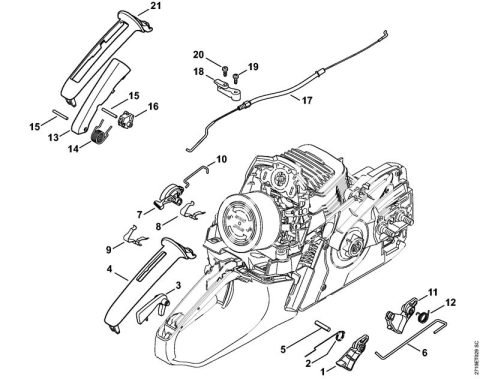 Stihl MS271 – Throttle Control | Lawn & turfcare machinery parts