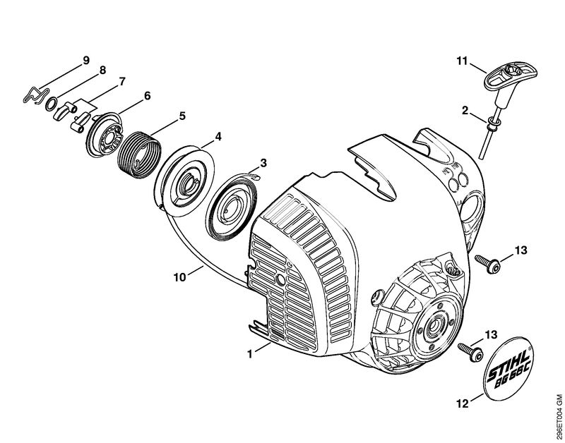 Stihl BG56C-E - Rewind Starter