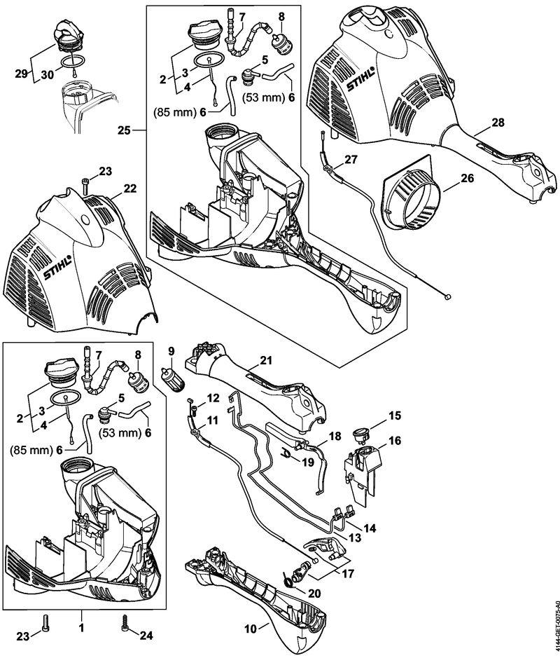 Stihl FS40 - housing