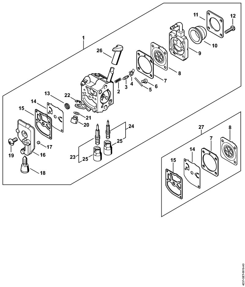 Stihl HS87R - Carburetor