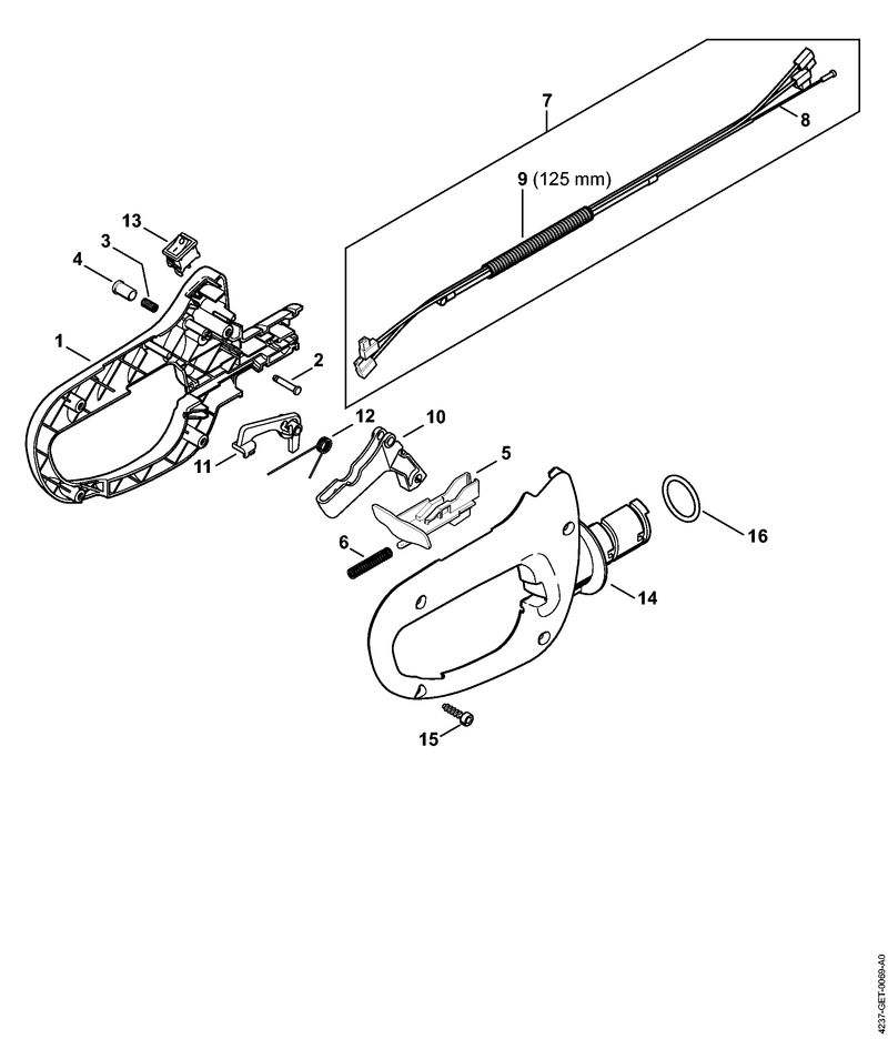 Stihl HS82T - Control Handle