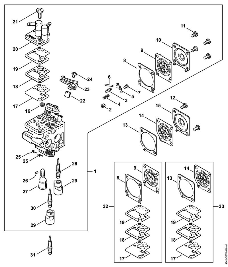 Stihl HS46CE - Carburetor