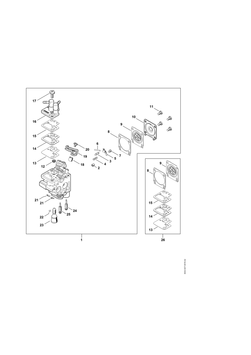 Stihl HS46CE - carburetor