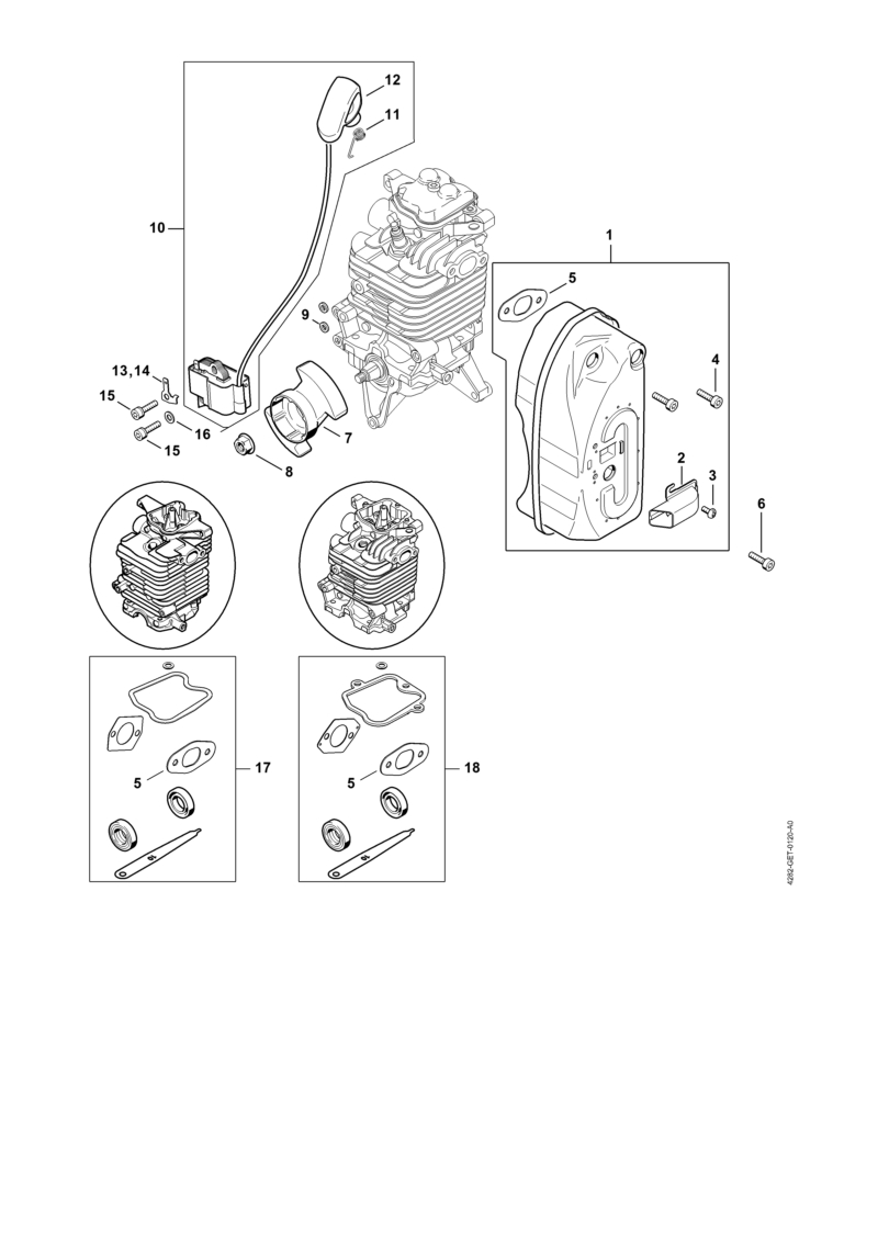 Stihl BR600 - Muffler