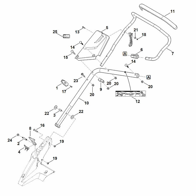 Stihl RM655.0RS - Handle Lower