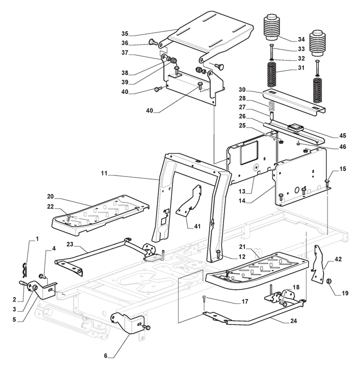 Stiga Estate 2398HW 2T2630484/ST1 - Frame