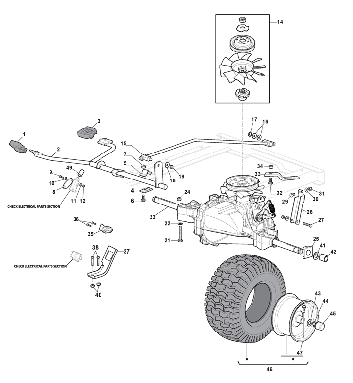 Stiga Estate 3398HW 2T2600381/ST1 - Transmission