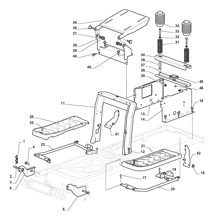 Stiga Estate 3098H 2T2620281/ST1 - Frame