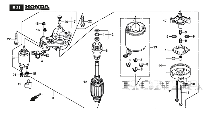 Stiga Estate 7102HWSY 2T0980381/ST1P – Starter Motor