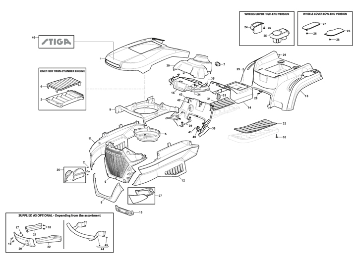 Stiga Estate 2084H (2021) - Body Work