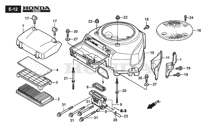 Stiga Estate 5102HW 2T1710381/ST1 - Fan Cover