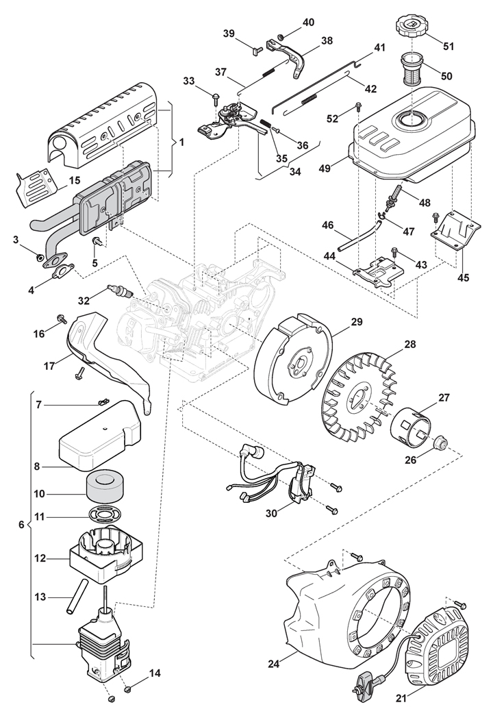 Stiga SVP40G 211400248/ST1 211400248/ST1 - Engine