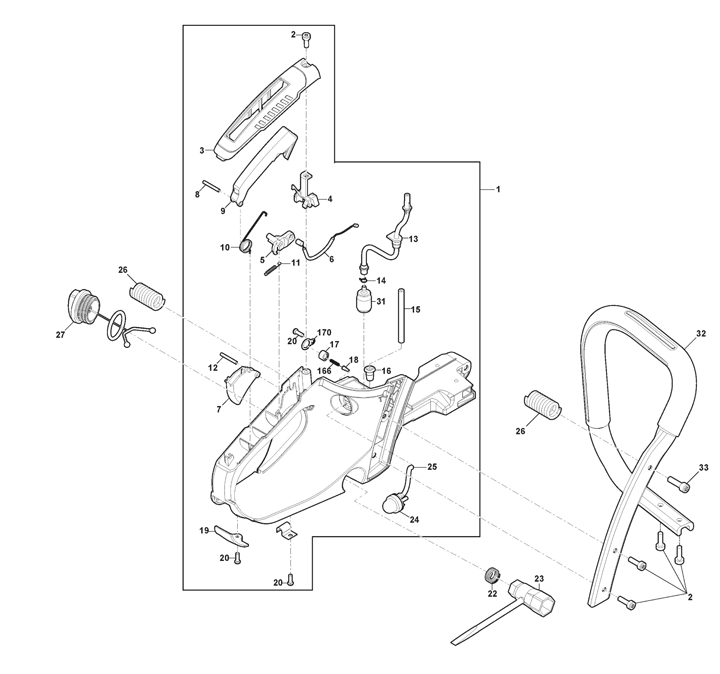 Stiga SP466 240461802/S17 - Housing