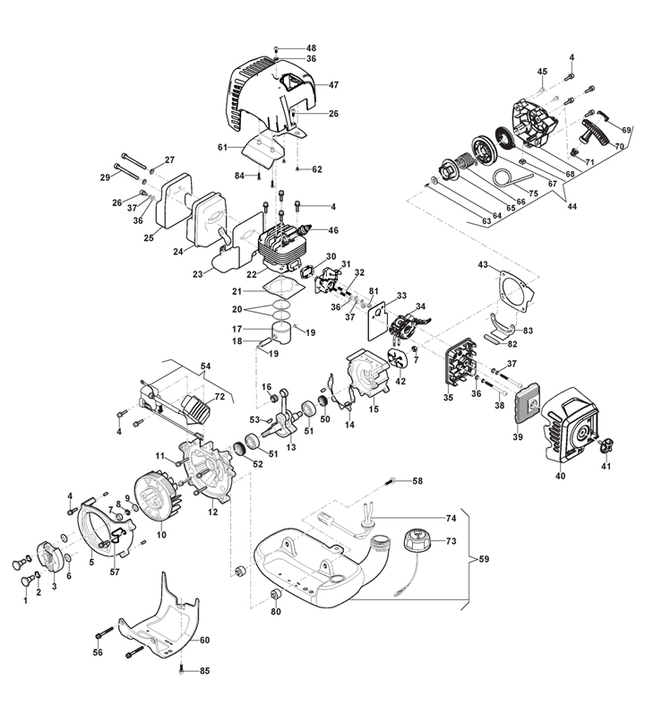 Stiga SBC242D 287321002/17 - Engine