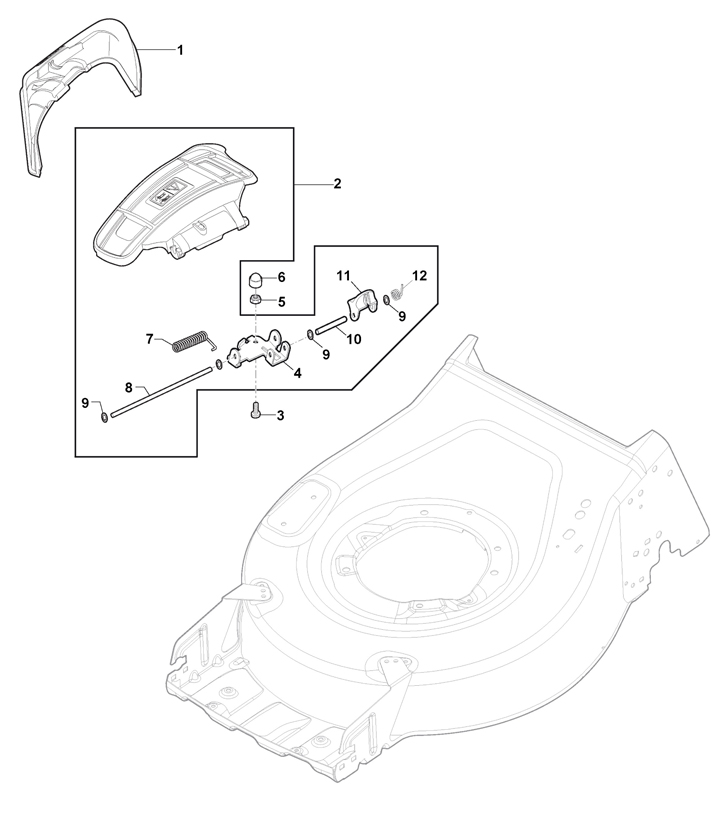 Stiga Combi 43SQDAE 2L0433908/ST1 - Ejection Guard