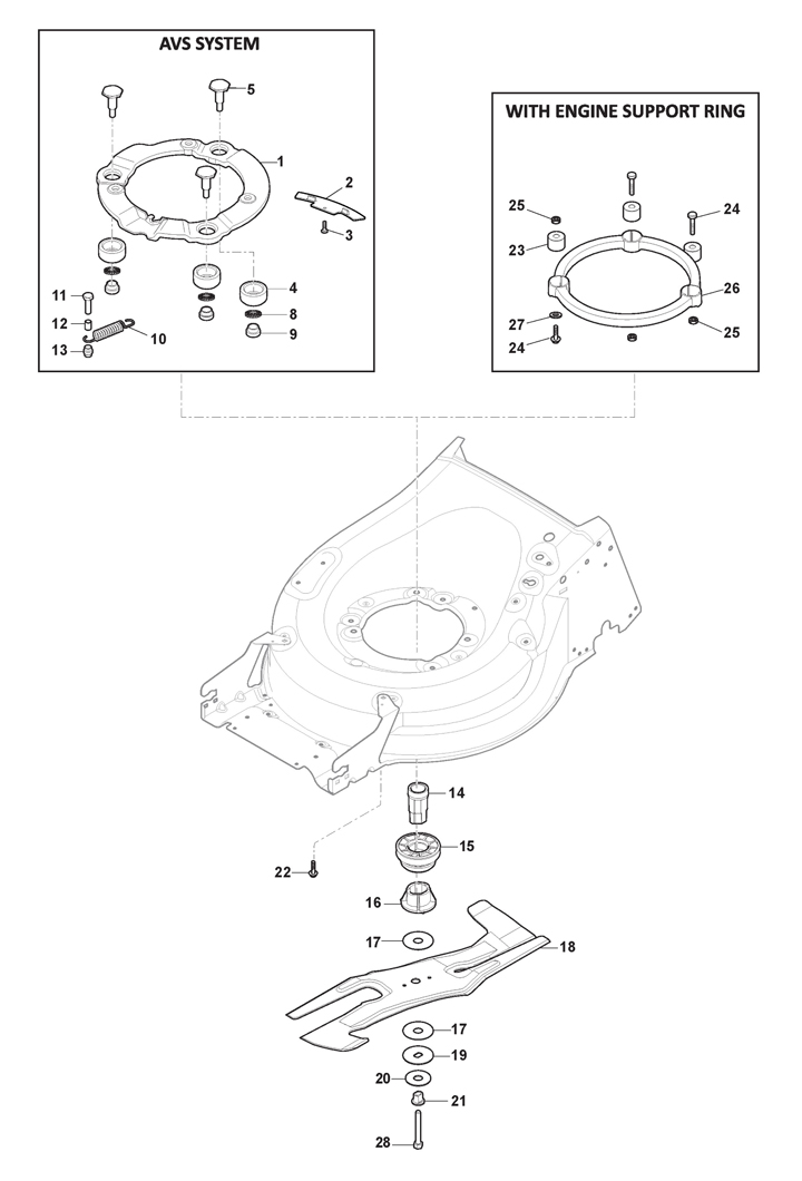 Stiga 55SVEQH 2945638/ST1 - Blade