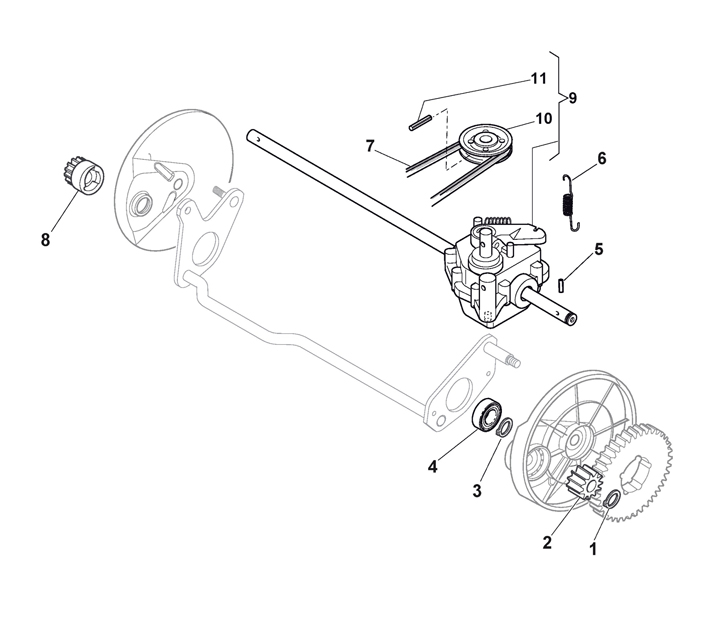 Stiga Multiclip 50SX 291502048/ST1 - Transmission