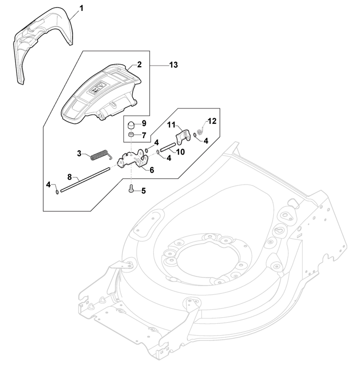 Stiga Combi 50SQ 294502848/ST1 - Ejection Guard