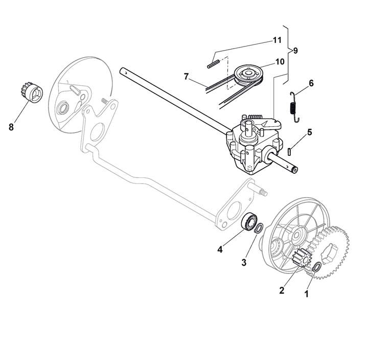 Stiga Multiclip 50SXEB 291502528/ST1 - Transmission