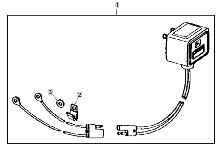 John Deere X350 - Battery Charger, Maintainer Kit