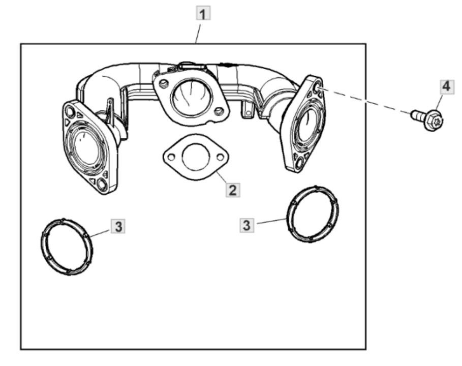 John Deere X167 - Intake Manifold