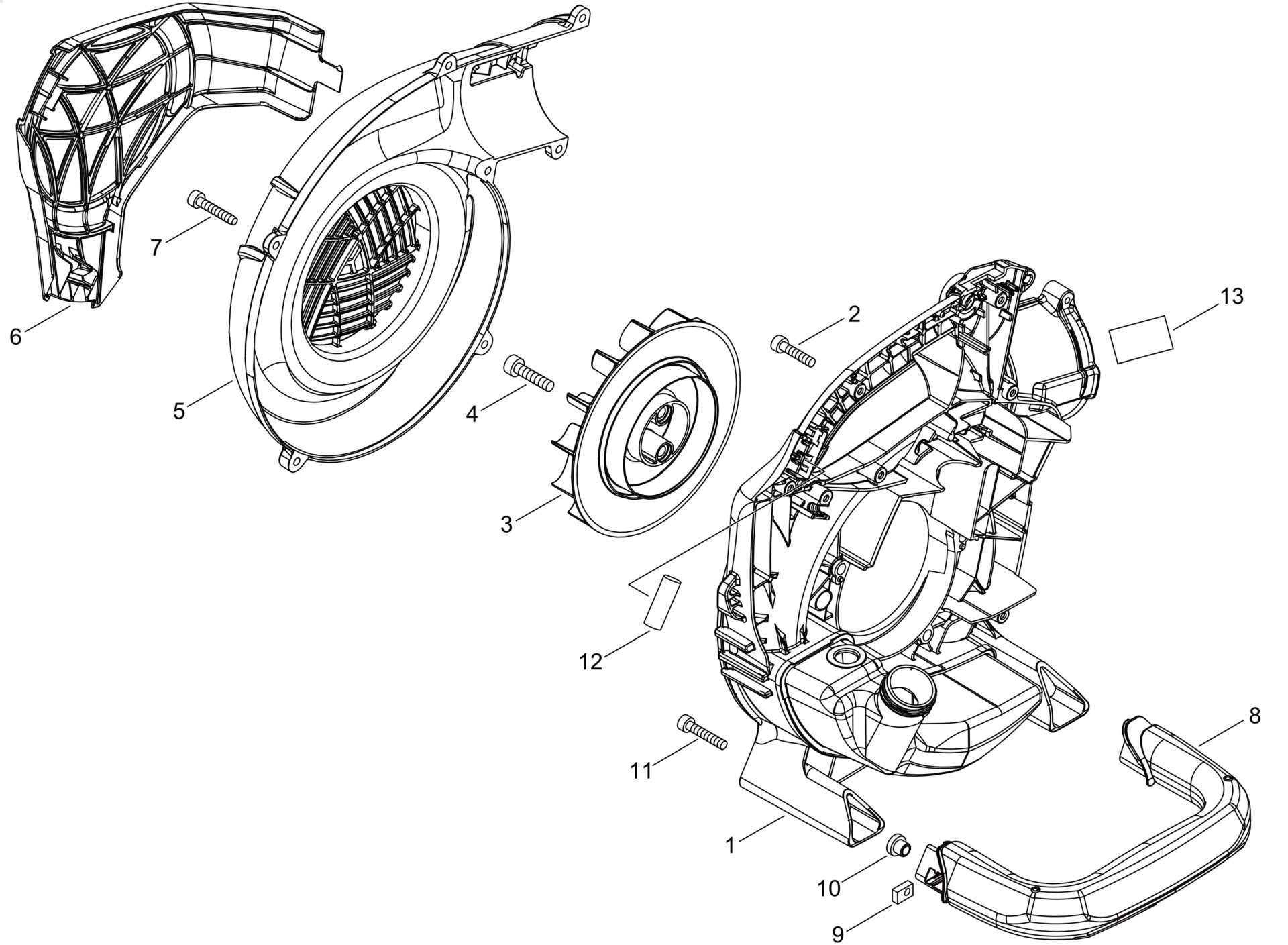 Echo PB2620 (38000001 to 38999999) - Fan Case