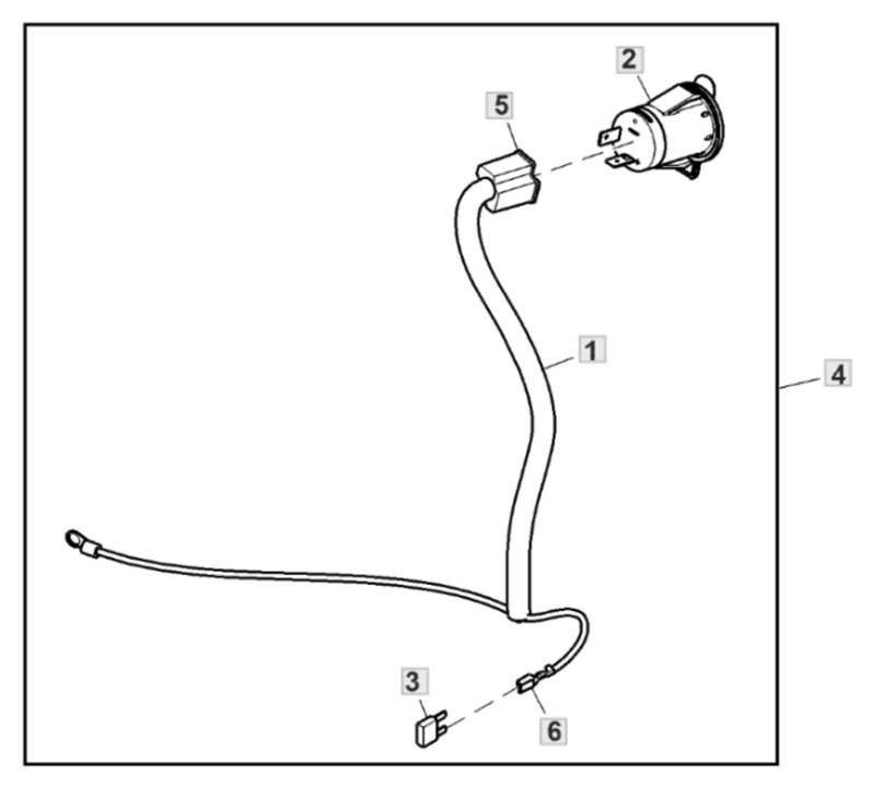 John Deere X350 - Power Outlet Kit