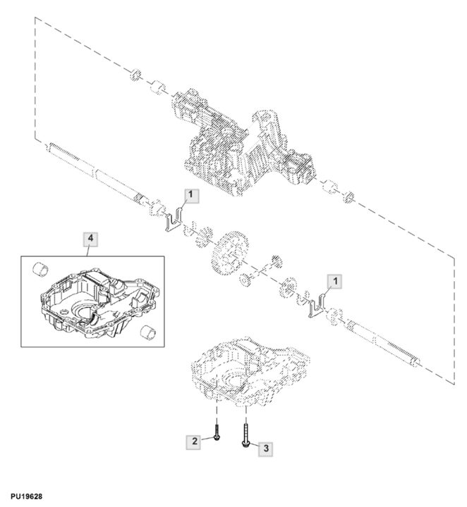 John Deere X350 - Transaxle Differential Gear