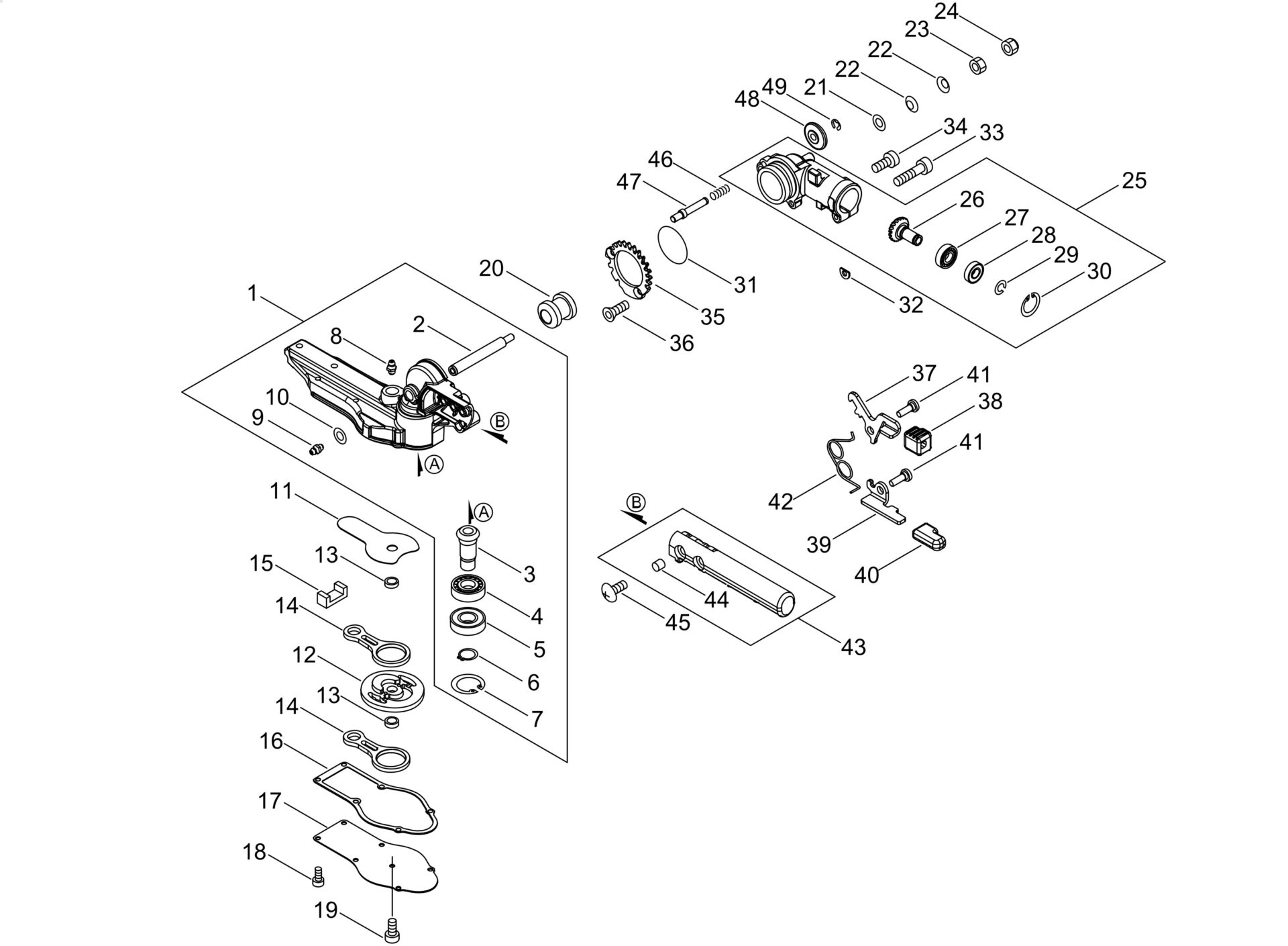 Echo HCA236ESLW (38001001 to 38999999) - Gear Case