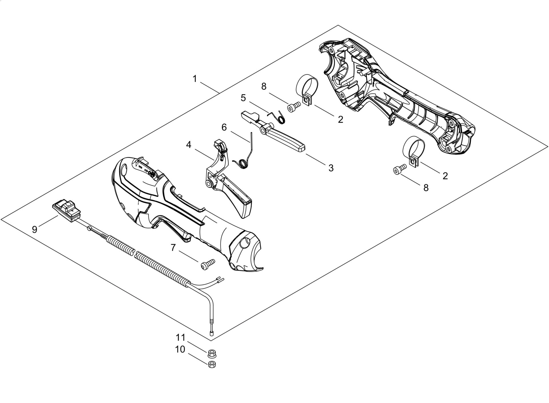 Echo HCA236ESLW (38001001 to 38999999) - Throttle