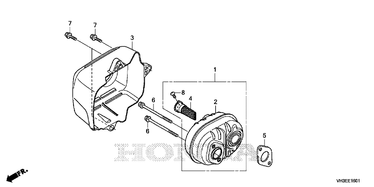 Honda HRG416C1SKEH - Muffler