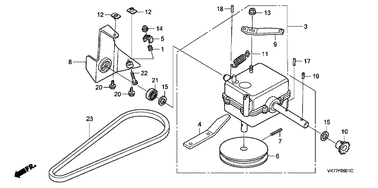 Honda HRX476C2QYEH - Transmission