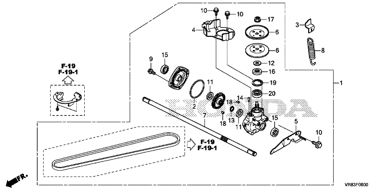 Honda HRN536C1VYEA - Transmision