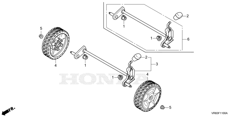 Honda HRN536C1VKEA - Front Wheels