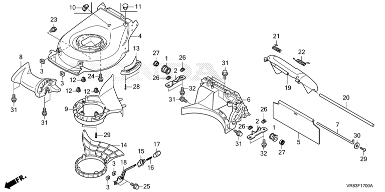 Honda HRN536C1VKEA - Cutter Housing