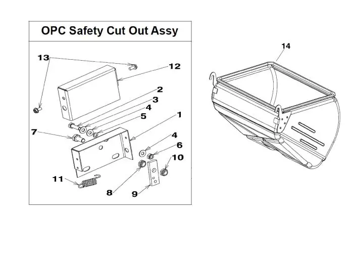 Atco Clipper 20 ATP20012 Grass Catcher OPC Lawn turfcare machinery parts