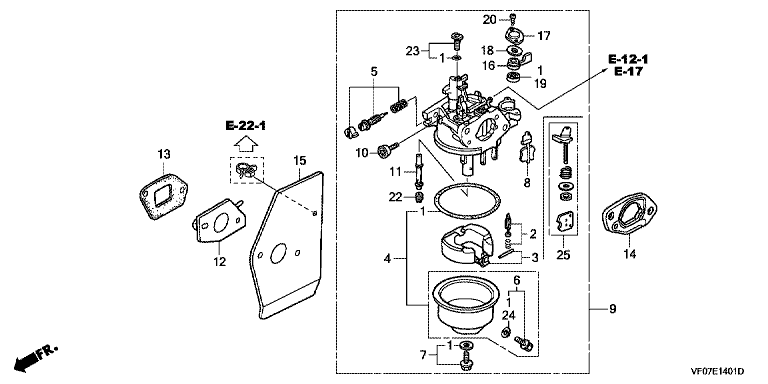 Honda HRD536K4HXEH - Carburetor