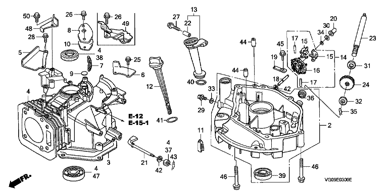 Honda HRH536K4QXEH - Cylinder Barrel, Oil Pan