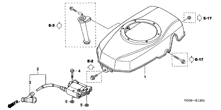 Honda HRH536K4QXEH - Fan Cover